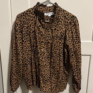 Emerson Fry Leopard Print Blouse